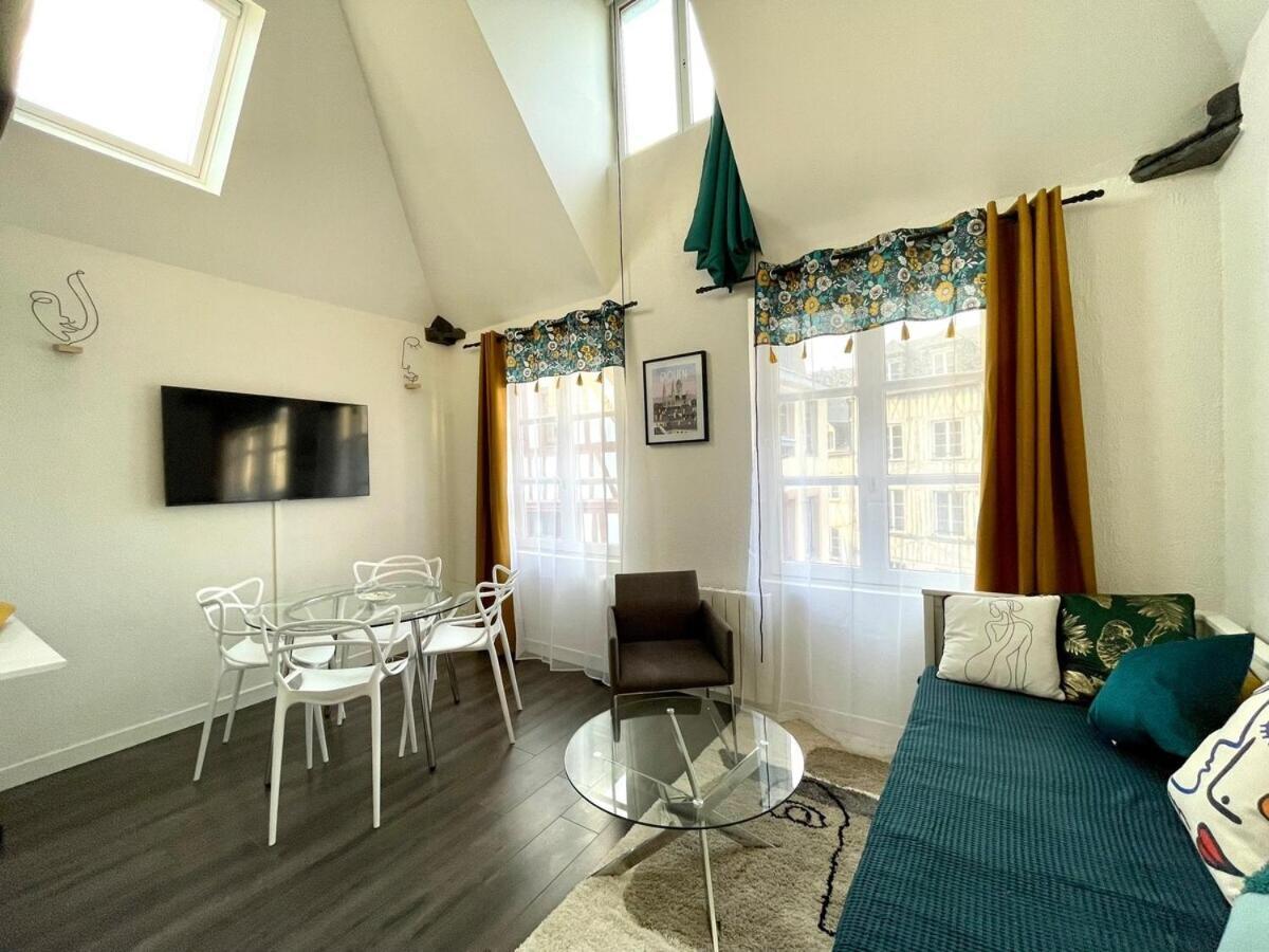 Le 1731, Rouen Coeur D'Histoire, Superbe Duplex Lägenhet Exteriör bild